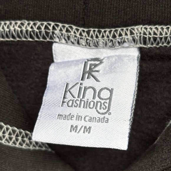 King's Fashion Sled Chicks Flirtin With Disaster Black Pink Cotton Hoodie Sz M - Picture 5 of 10